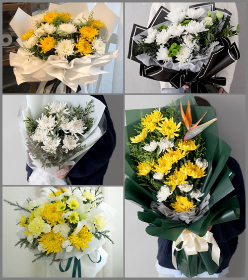 贵州毕节市黔西县洪水镇永富村白事花束代送